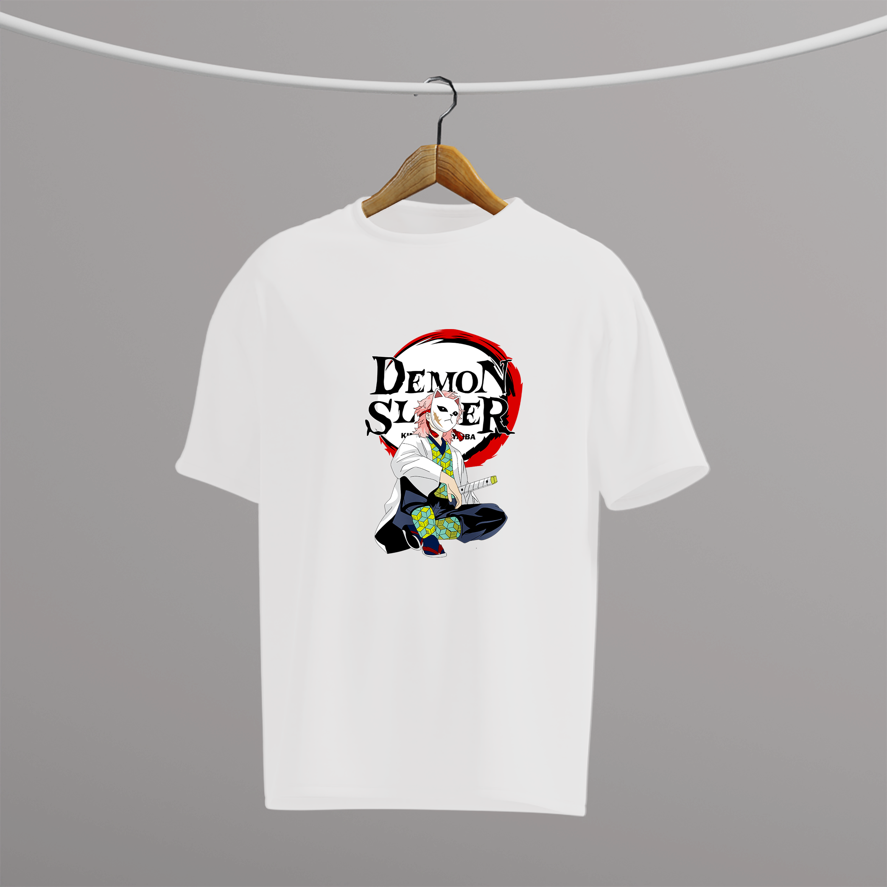 Demon Slayer Sanemi Graphic T-Shirt – Oversized Drop