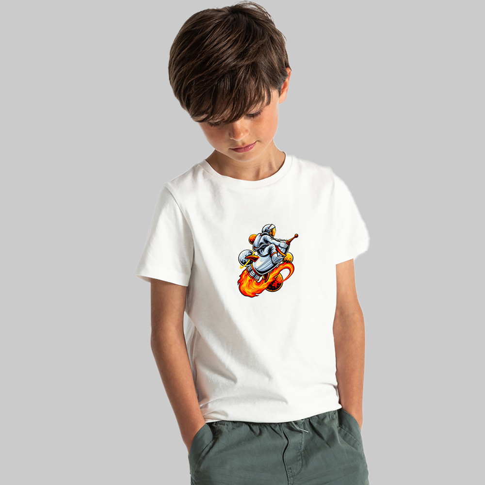 Kids Space Adventure T-Shirts – Rocket & Planet Print