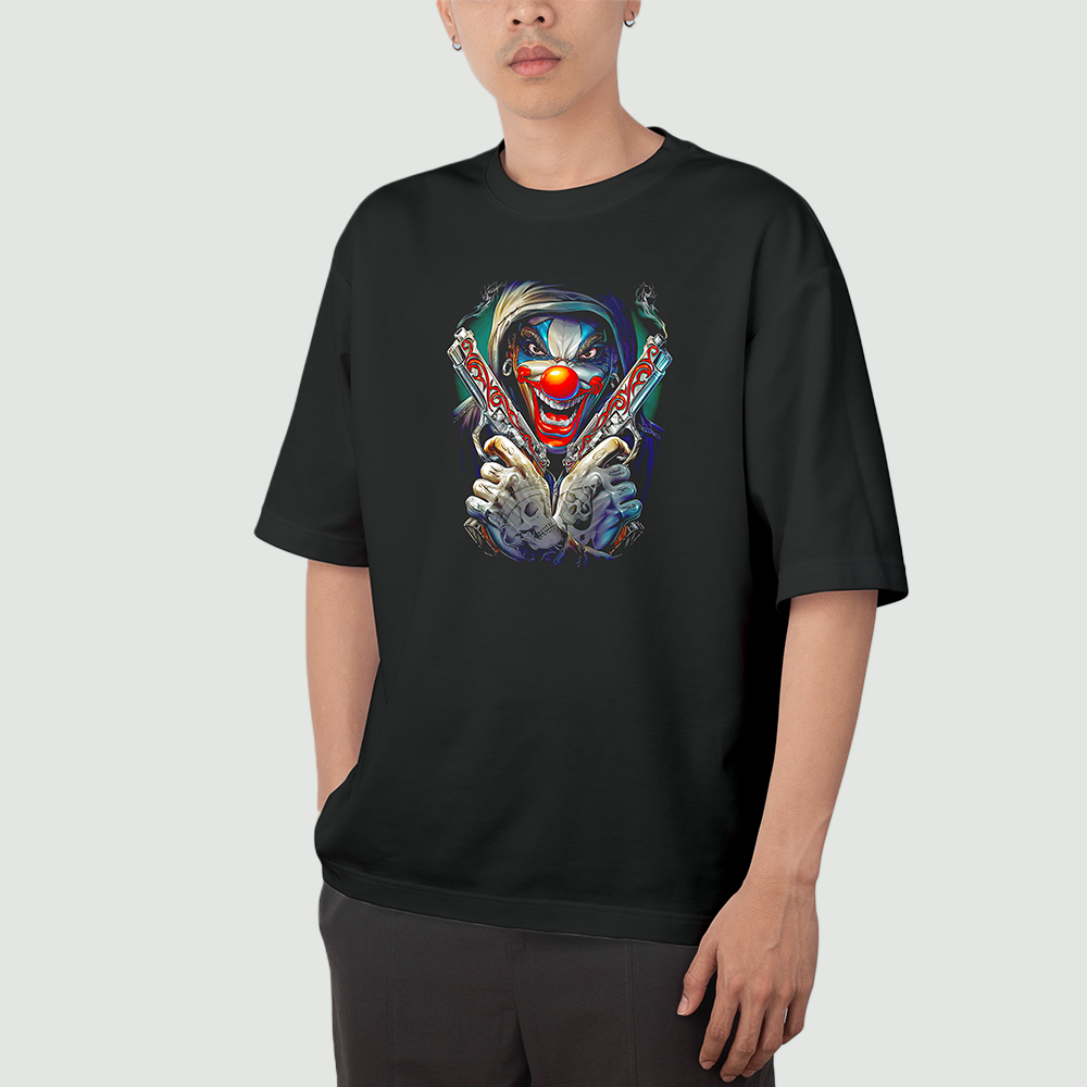 Oversized Joker x Venom Dual-Print T-Shirt | Villain Fusion Edition