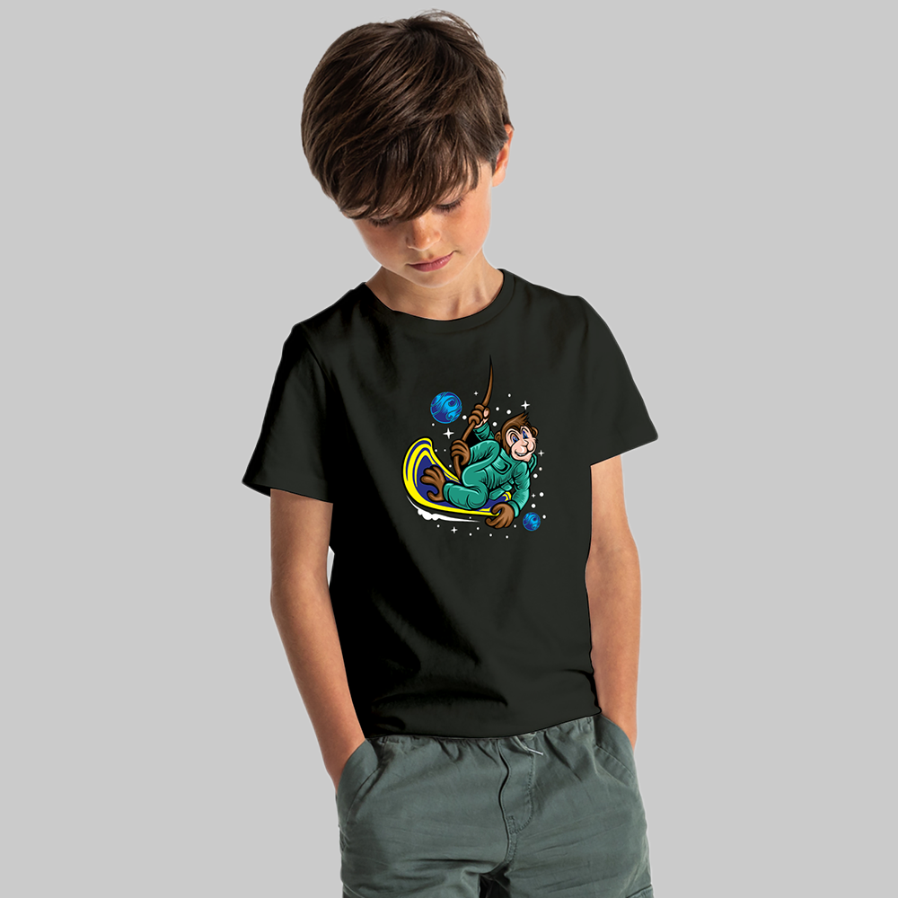 Cartoon T-Shirts for KidKids Space Adventure T-Shirts – Rocket & Planet Prints - Animal Edition