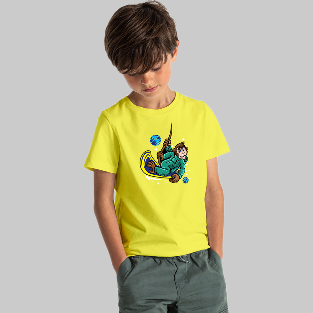 Cartoon T-Shirts for KidKids Space Adventure T-Shirts – Rocket & Planet Prints - Animal Edition