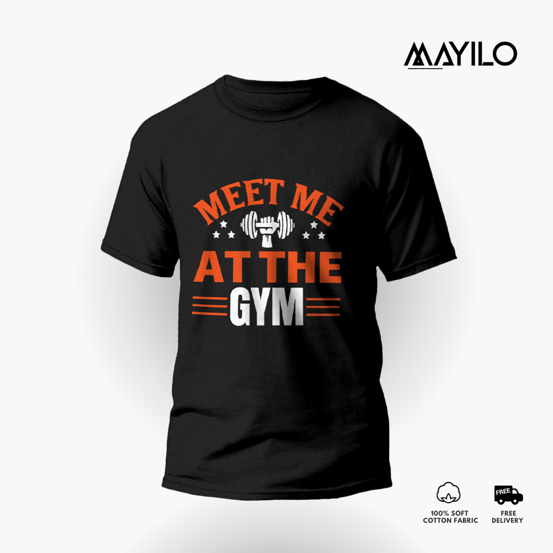 Meet Meat the Gym T-shirt - Black