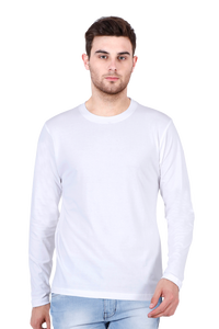 Full Sleeve Round Neck - White