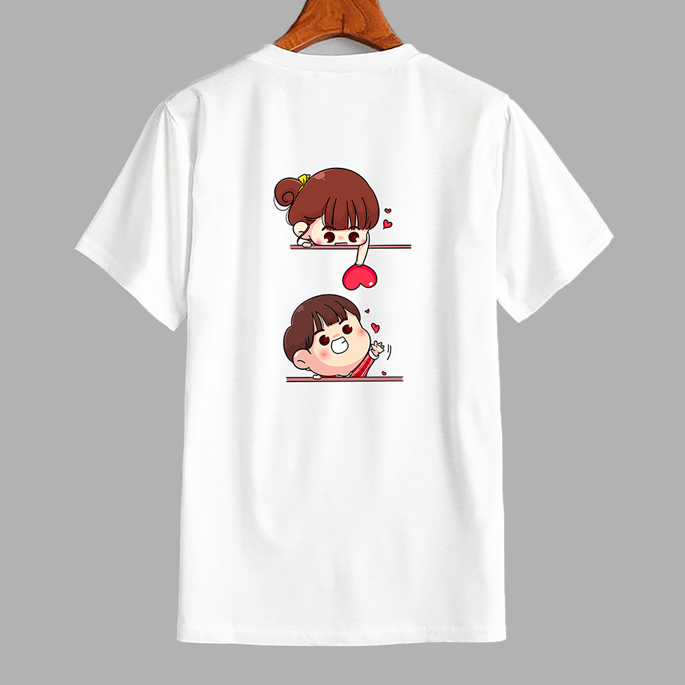 Women’s White Printed T-Shirt – Stylish Half Sleeve Tee