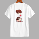 Women’s White Printed T-Shirt – Stylish Half Sleeve Tee