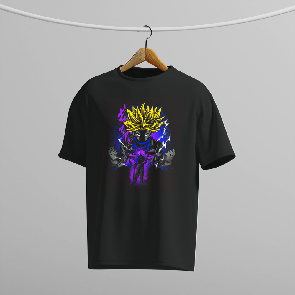 Oversized Anime Power T-Shirt – Unleash Your Inner Force
