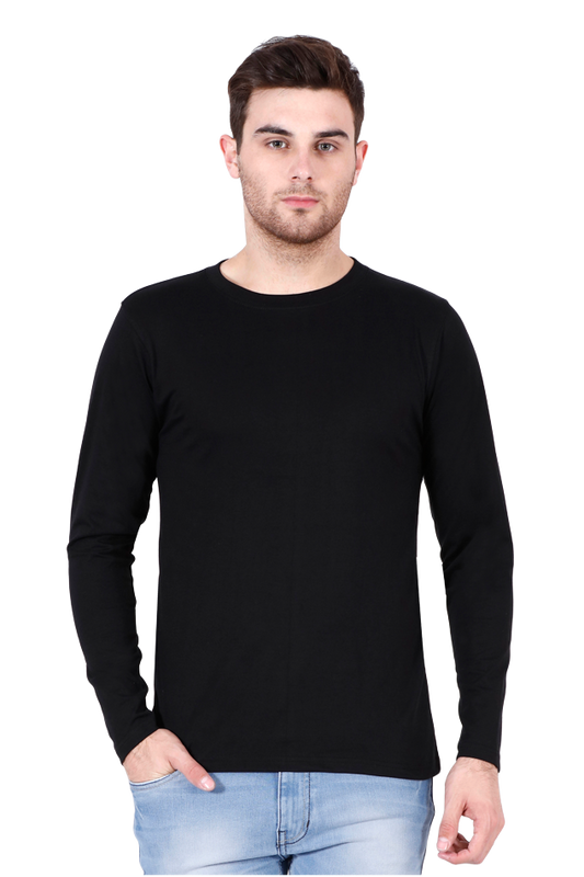Round Neck Full Sleeve - Black