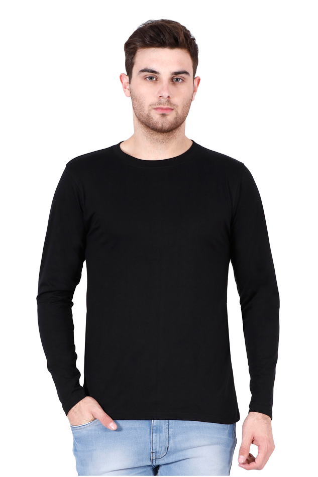 Round Neck Full Sleeve - Black