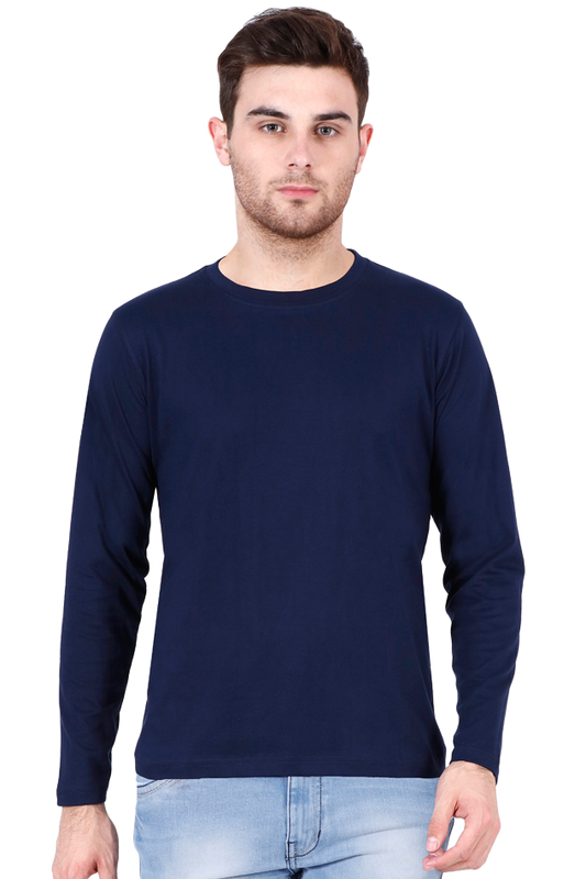 Round Neck Full Sleeve - Blue