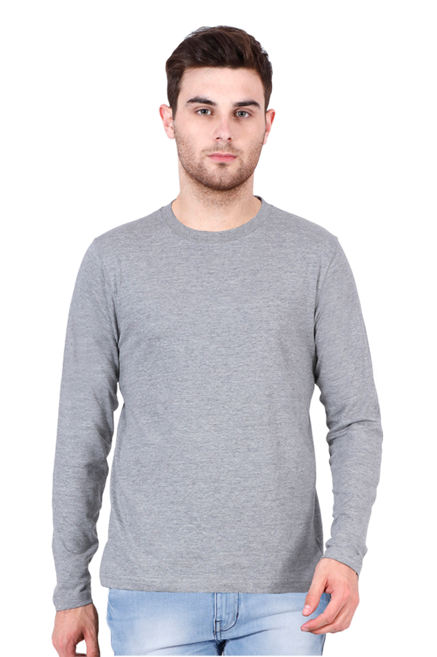 Round Neck Full Sleeve - Grey