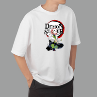 Demon Slayer Sanemi Graphic T-Shirt – Oversized Drop