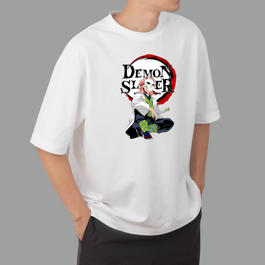 Demon Slayer Sanemi Graphic T-Shirt – Oversized Drop