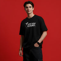 "Last Row Legends" T-Shirt | Funny Back Benchers College Tee | Black Oversized Graphic T-Shirt