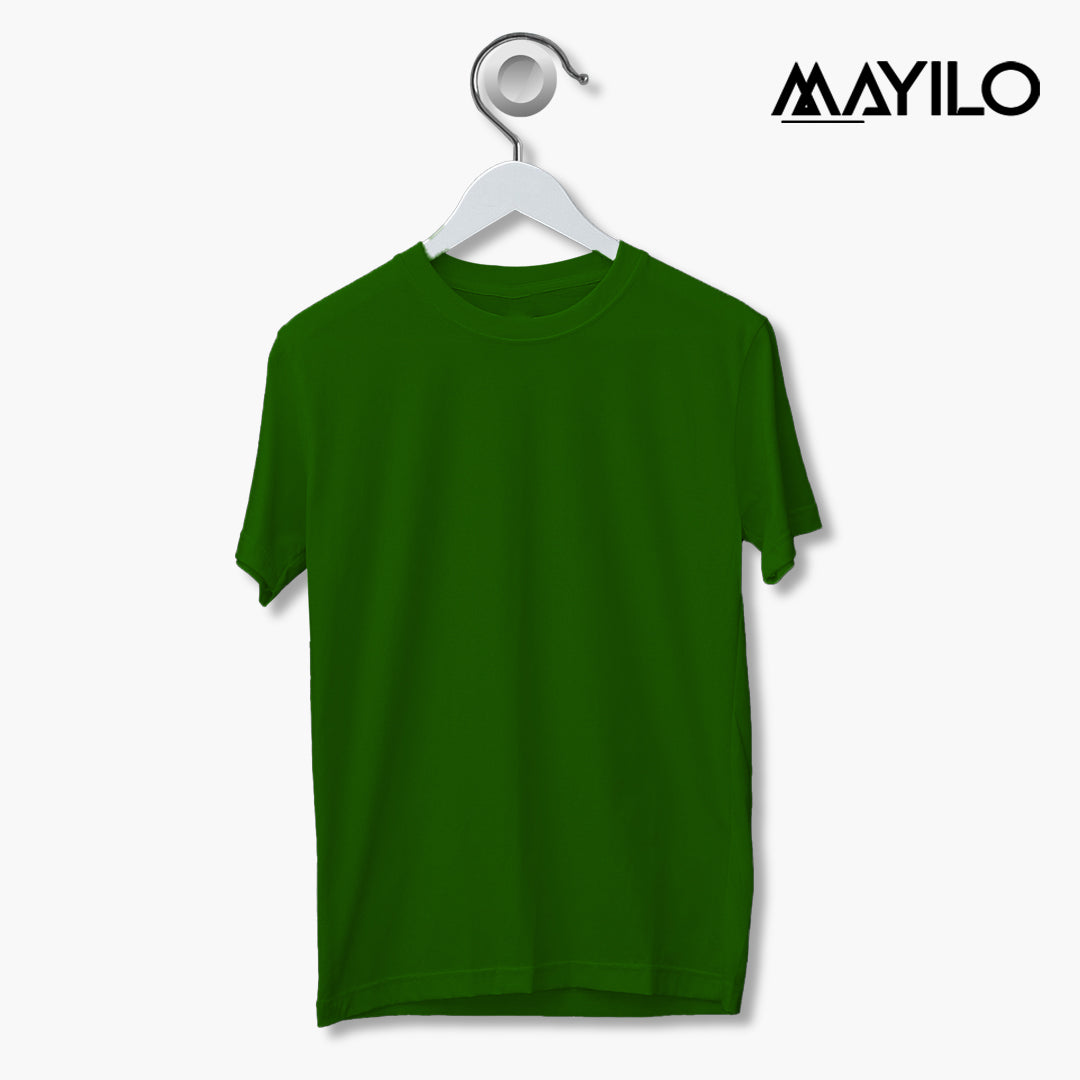 Round Neck Half Sleeve - Liril Green
