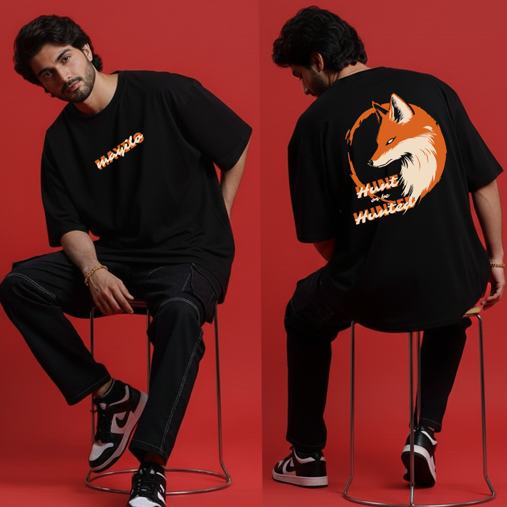 Aesthetic T-Shirt | Wild Spirit Animal Back Print | MAYILO Relaxed Fit