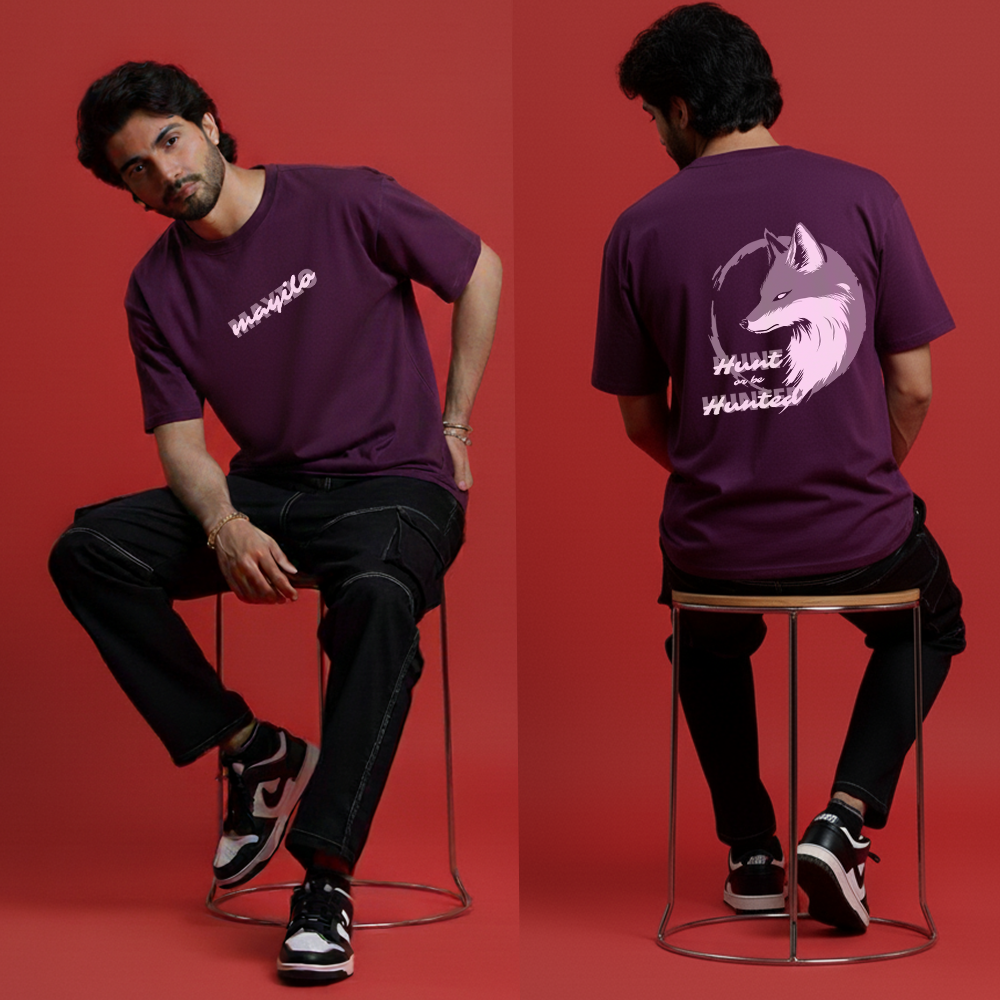 Aesthetic T-Shirt | Wild Spirit Animal Back Print | MAYILO Relaxed Fit