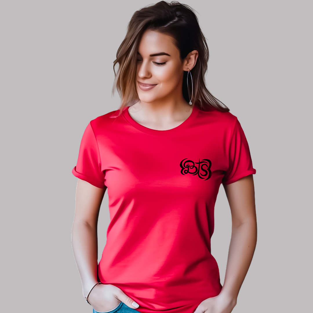 Minimal BTS Logo Side Print Tee