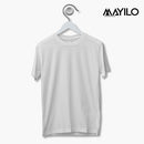 Round Neck Half Sleeve - White