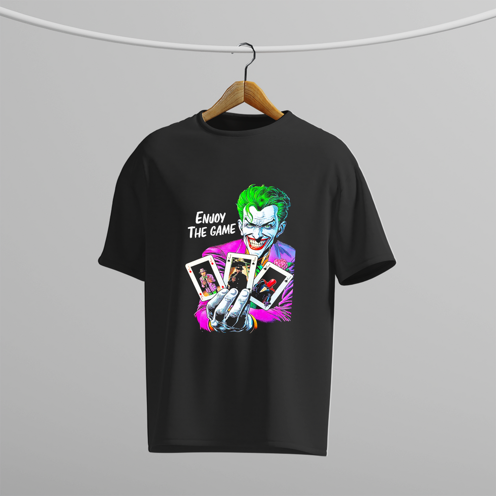 Oversized Joker Graphic T-Shirt – Dark Streetwear Edition