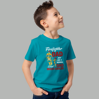 Cool Firefighter Dad Kids T-Shirt – Heroic & Comfy Tee