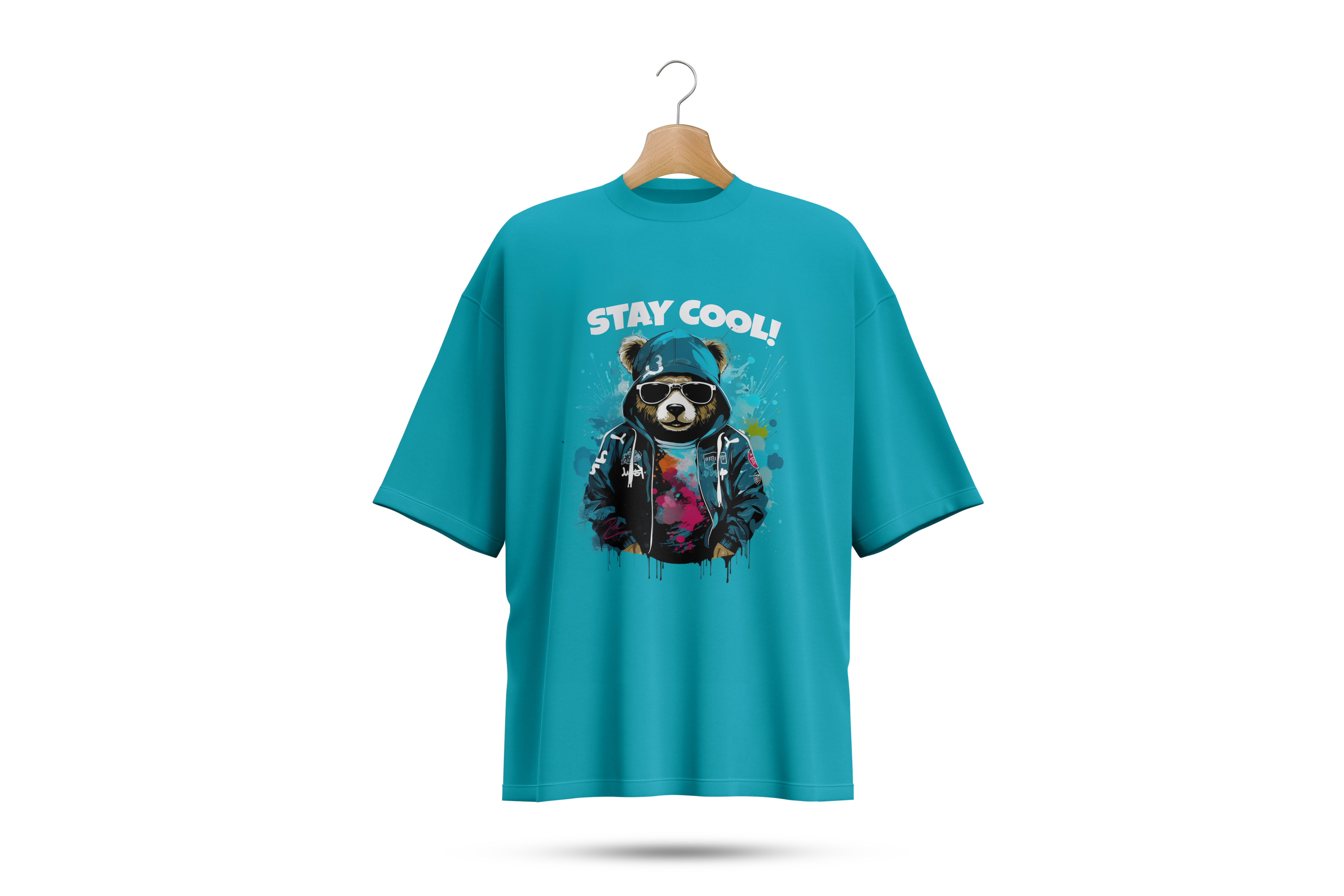 Stay Cool Bear T-Shirt – Funny Animal Streetwear Graphic Tee