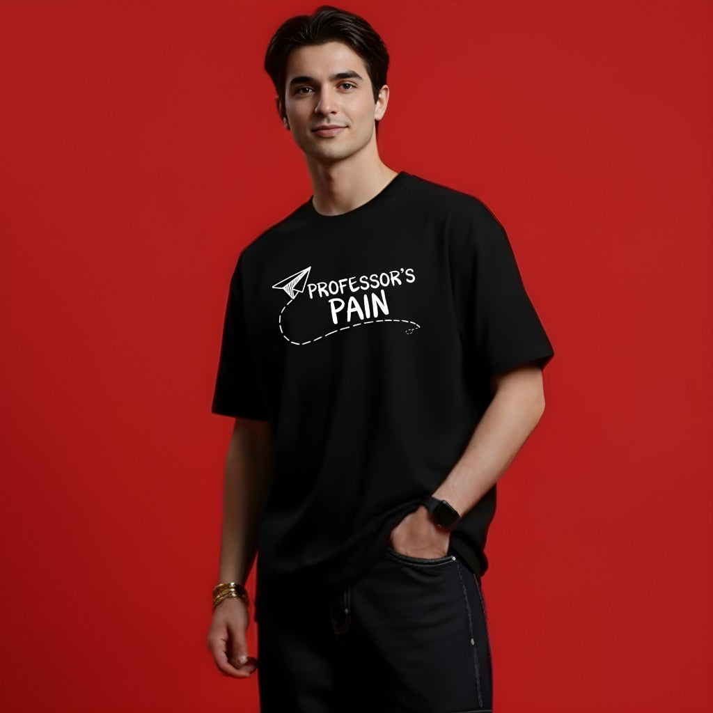 Professor's Pain T-Shirt | Funny College Student Vibe Tee | Unisex Red Graphic T-Shirt