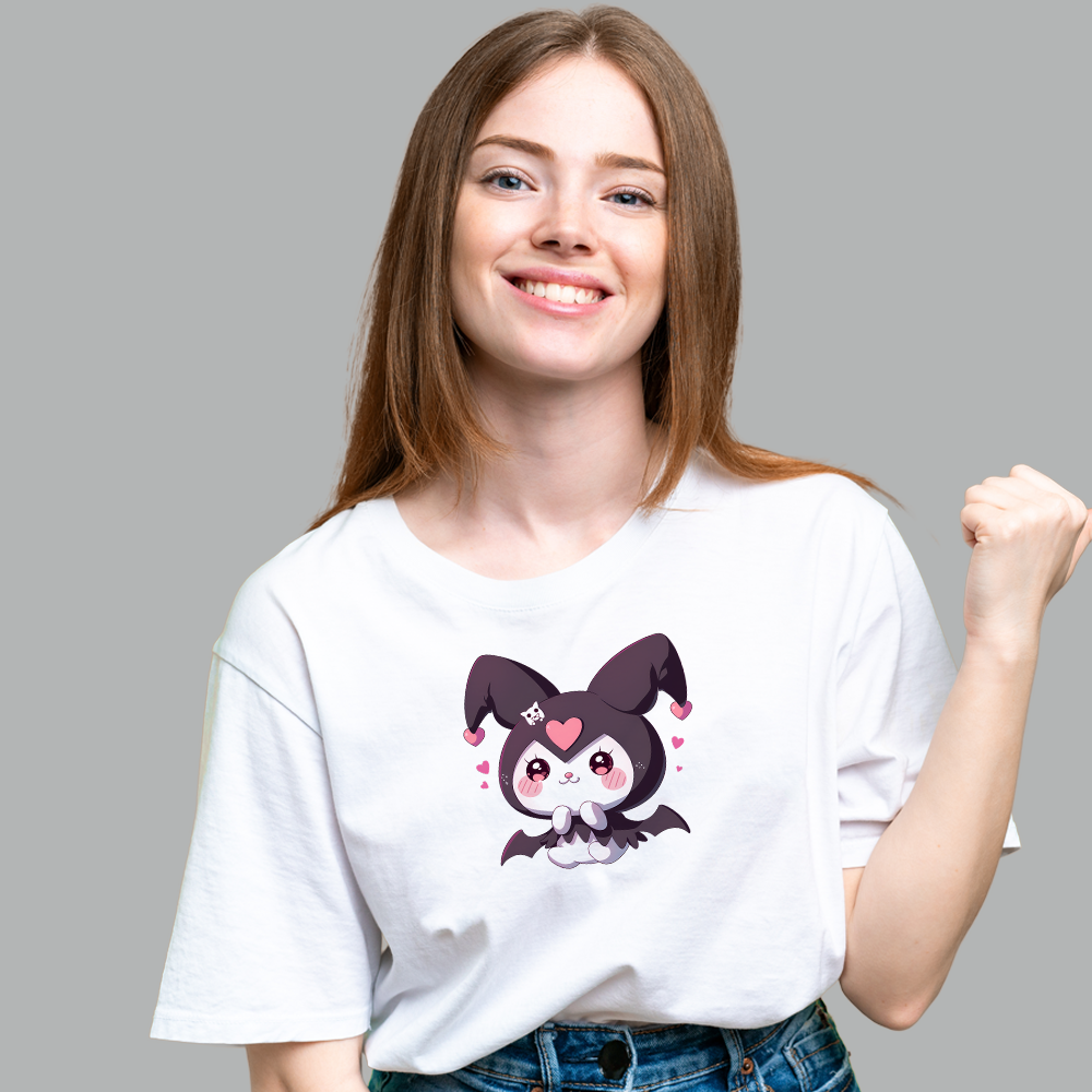 Oversized Women’s T-Shirt – Cute Anime Character Graphic