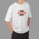 Customizable Oversized White T-Shirt