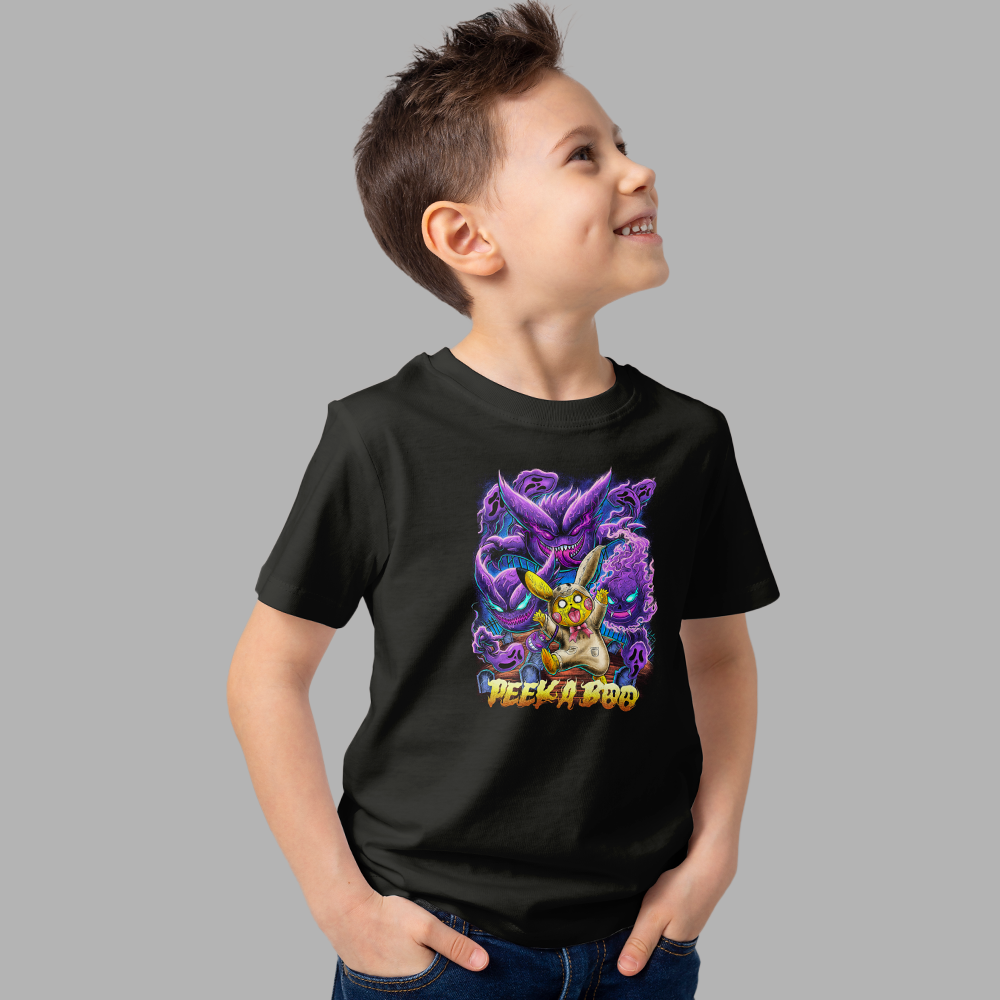 Peek-A-Boo Monster Kids’ T-Shirt