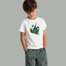 Cartoon T-Shirts for KidKids Space Adventure T-Shirts – Rocket & Planet Prints - Animal Edition
