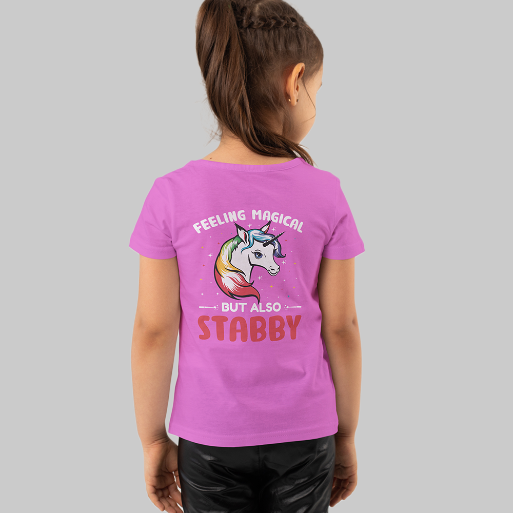 Unicorn Back Print Kids T-Shirt