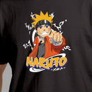 Stylish Men’s Naruto Anime Black T-Shirt