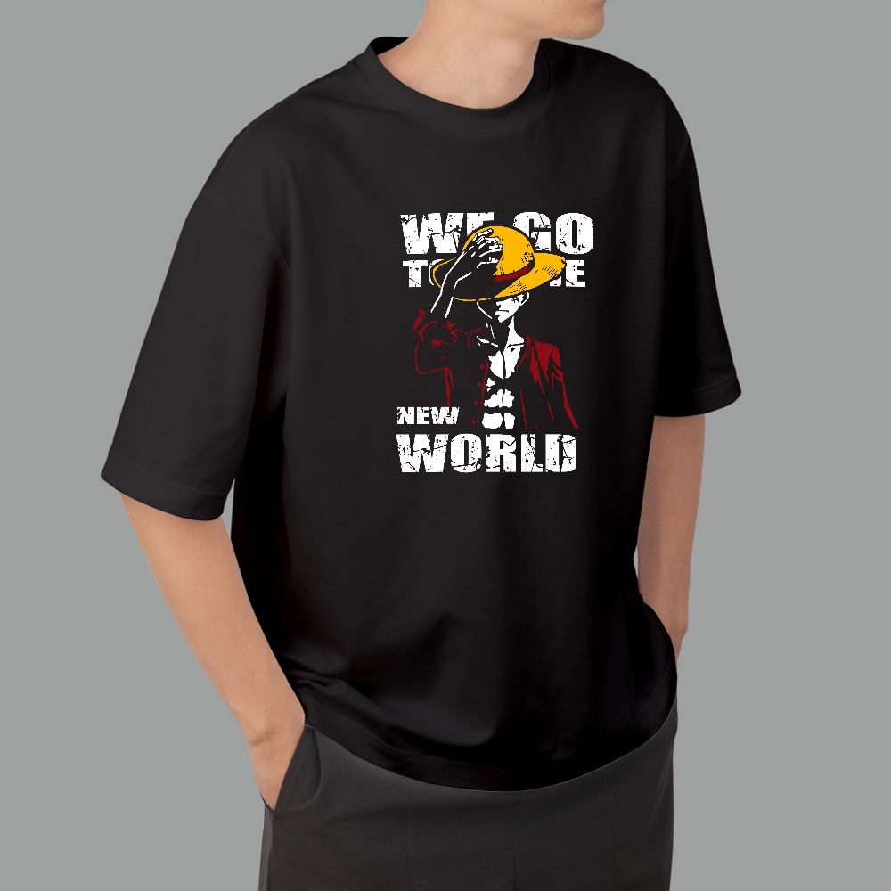 One Piece “New World” Oversized T-Shirt – Luffy Silhouette Edition