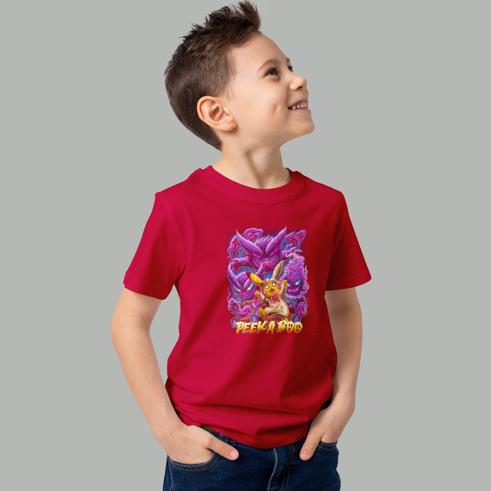 Peek-A-Boo Monster Kids’ T-Shirt