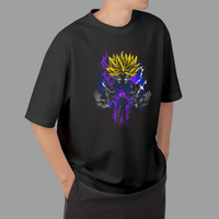 Oversized Anime Power T-Shirt – Unleash Your Inner Force