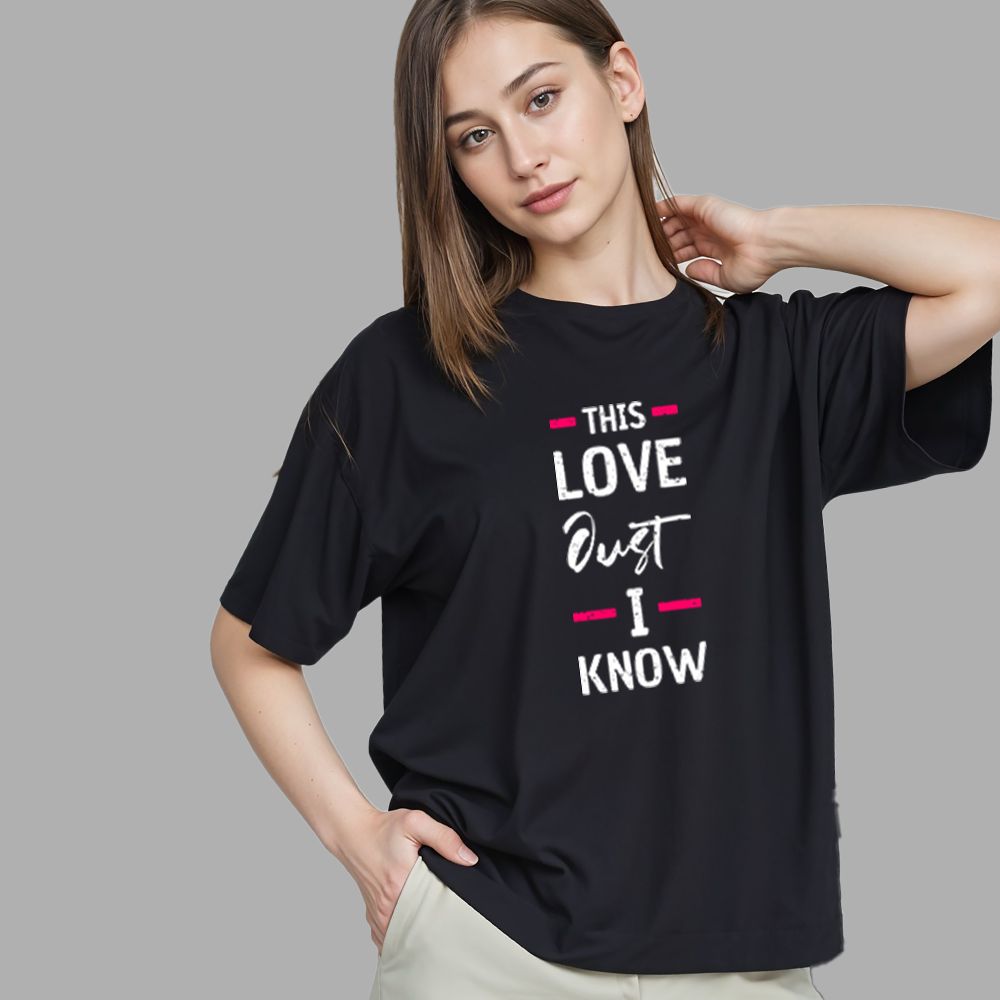 Expressive Black Love Tee – This Love Just I Know