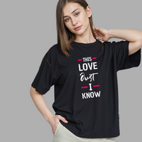 Expressive Black Love Tee – This Love Just I Know